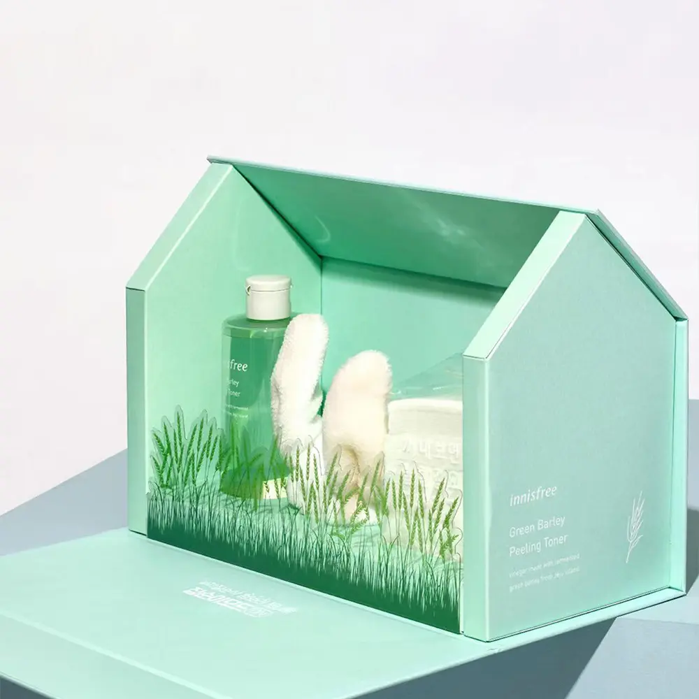ロマンチックな家のキャビン形状美容化粧品セット美容ボックス革新的なユニークな化粧品包装