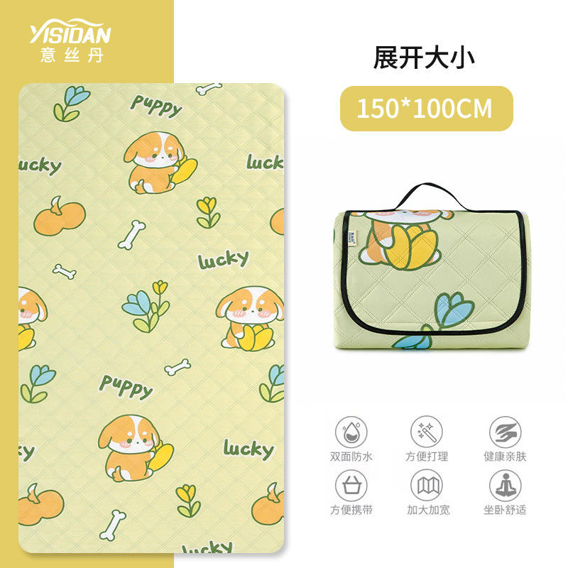 เสื่อปิกนิกอัลตราโซนิกผ้า Oxford ขนาด 150*100 ซม. (Lucky Dog)