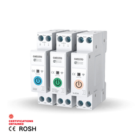 Interruptor Automático WiFi Inteligente ONESTO TUYA, Temporizador Inalámbrico, Medidor de Energía KWH, Control Remoto, Interruptor de Circuito MCB de 63A, Protección de Sobrecarga y Voltaje