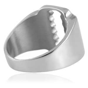 European Style <b>Titanium</b> Steel Spike <b>Ring</b> Geometric Hollow Design Women's Fashion Jewelry 21068 - Product Image 2