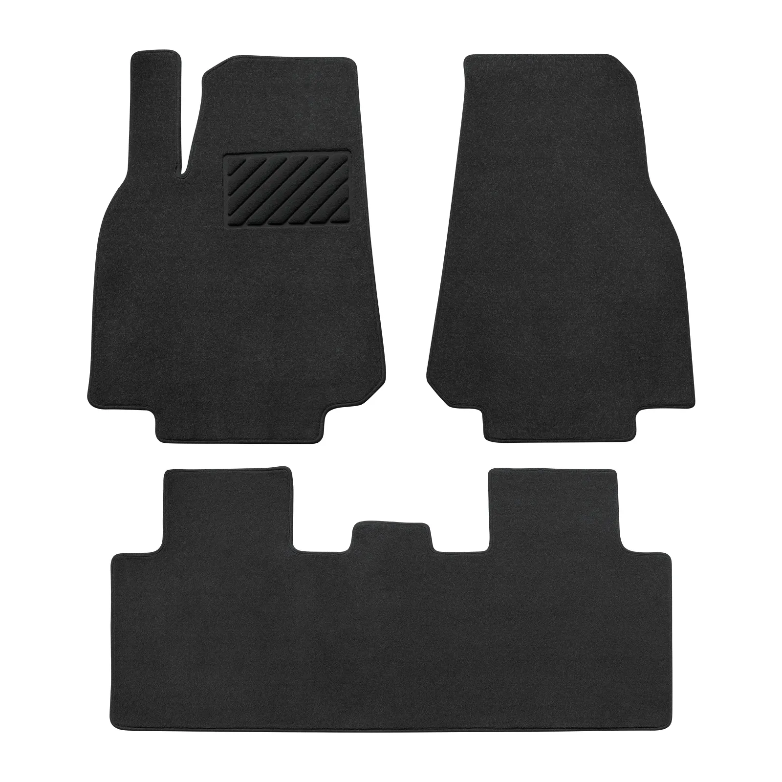 Luxury Car Floor Mats Model Y All Weather 2021-2024 Carpet Cover Front Rear Trunk Mat Set For Tesla 2024 Left-Hand Drive