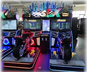 Máquina recreativa de carreras de motos operada con monedas Jinns, venta directa de fábrica, enchufe estadounidense, personalizable para centros comerciales - Product Image 3