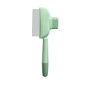 Peigne démêlant pour animaux de compagnie <span class=keywords><strong>pas</strong></span> <span class=keywords><strong>cher</strong></span> Dents douces en acier inoxydable pour un enlèvement sûr Nœuds de fourrure emmêlés Conception de dents longues et courtes Toilettage sûr - Product Image 6