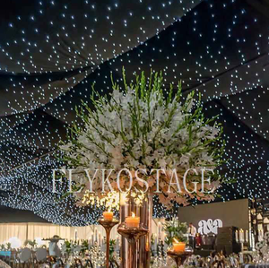 Ấm trắng sao vải ánh sáng sân khấu <span class=keywords><strong>Led</strong></span> Sao Rèm <span class=keywords><strong>Backdrop</strong></span> cho Câu lạc bộ đêm <span class=keywords><strong>LED</strong></span> rèm vải ánh sáng - Product Image 1