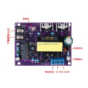 Circuit d'alimentation onduleur 100W à onde carrée haute fréquence DC24V vers AC0-110-20V avec fonction boost - Product Image 2