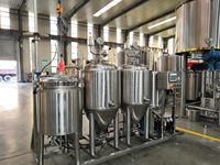 Usine de bière 200L homebrew micro brasserie 200l équipement de fermentation tout en un système de brassage de bière