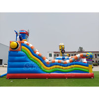 Aire de jeux gonflable pour enfants, robot, vaisseau spatial, combo de jeux gonflables, château gonflable avec toboggan pour événements en plein air