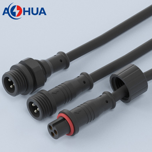 สายไฟต่อ M12พีวีซี3pin 22นิ้ว24 AWG ขั้วต่อ IP65กันน้ำสำหรับเซ็นเซอร์แถบไฟ <span class=keywords><strong>LED</strong></span> - Product Image 5