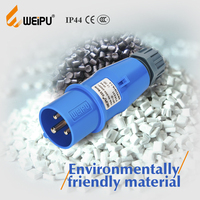 Connecteur électrique industriel standard CEE IP44 16A 2P+E 3 pôles 4 pôles 5 pôles fabriqué en Chine