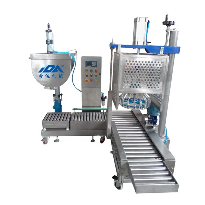 Conjunto automática de la máquina de producción de detergente líquido de la línea de llenado de líquido/máquina de llenado de pasta