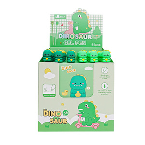 Dinosaur Gel <b>Pen</b> 0.5mm Soft Rubber Kids Office School Stationery Writing Tool - Product Image 5