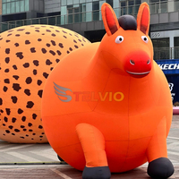Mascotte gonflable personnalisée, animal sauvage, tigre géant gonflable, tigre potelé, cerf, âne, modèle pour publicité extérieure