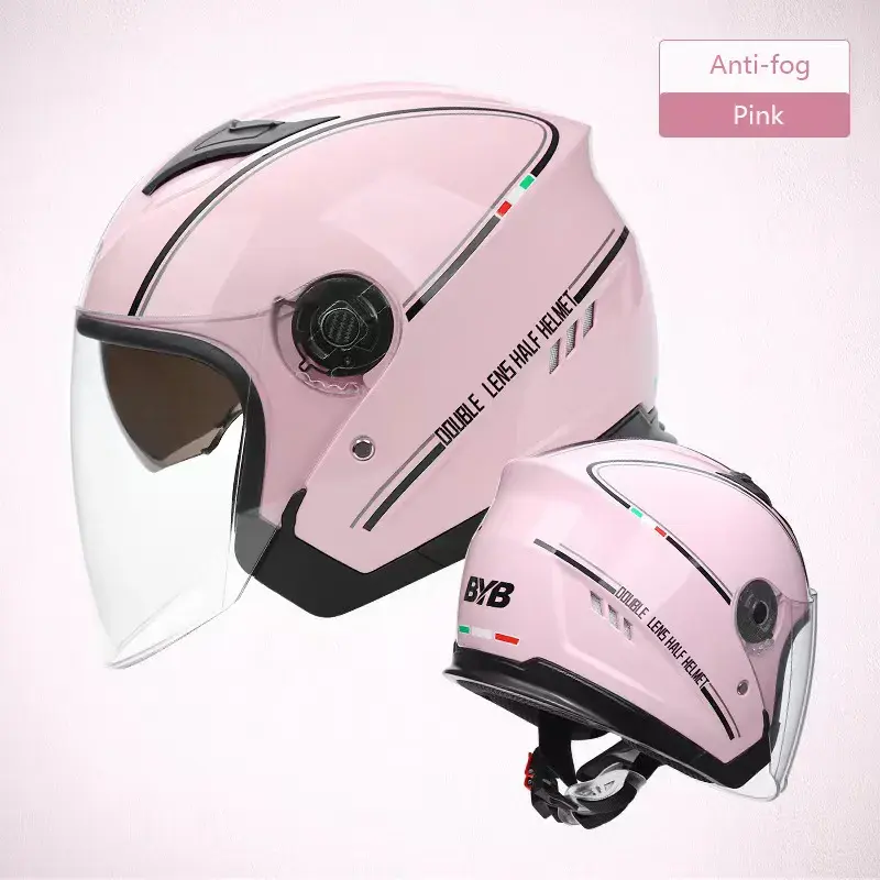 Voorraad Beschikbaar Half Gezicht Helm Voor Motorfiets Abs Materiaal Fietshelm Motorfiets Voor Volwassenen