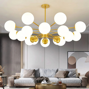 Lustres suspendus en forme de <span class=keywords><strong>globe</strong></span> à bulles JYLIGHTING, éclairage LED, boules de verre créatives, luminaire suspendu pour salon, salle à manger - Product Image 1