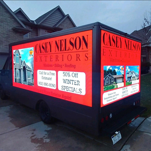 โฆษณาแสดงนำ10มิลลิเมตรกลางแจ้งสีเต็มรูปแบบที่กำหนดเอง<span class=keywords><strong>2</strong></span>ปีนำโฆษณามือถือรถบรรทุกสำหรับขาย6500 Cd/M2 Meanwell - Product Image 4