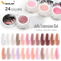 VENALISA 50ML OEM/ODM Étiquette Privée Manucure LED UV Séchage Rapide Gel Épais de Construction Camouflage pour Extension d'Ongles