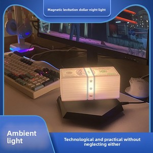 Lampe à lévitation magnétique en plastique Dollar US en stock, thème <span class=keywords><strong>GTA</strong></span> V, jouet décoratif de bureau, lumière d'ambiance <span class=keywords><strong>Grand</strong></span> Theft Auto Style - Product Image 2