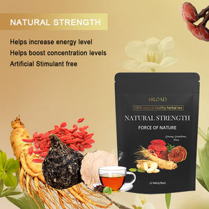 Thé énergétique masculin silulant, tonifie la santé des reins, aromatisé aux herbes naturelles, vitalité, maca, thé noir foncé en sachet - Product Image 3