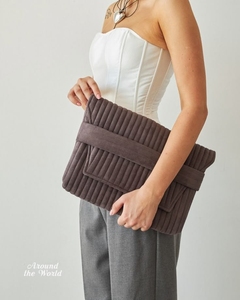 Bolso de pana de gran capacidad, bolso cosmético multifuncional, cierre, nuevo Color, estilo de moda para mujer - Product Image 5