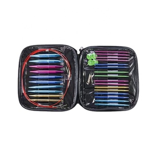 Crochet Hook Set Crochet móc thép không gỉ móc Crochet móc trường hợp may Crochet may vật liệu và phụ kiện - Product Image 1