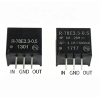 Modul Isolasi Daya DC-DC SIP3 3.3V 500mA 0.5AMP 4.75-32V BOM Pabrik Grosir R-783.3-0.5 Tersedia untuk Pengiriman Cepat