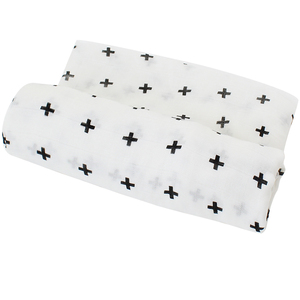 Populaire d'été noir <span class=keywords><strong>blanc</strong></span> symbole imprime couverture de langes pour bébé - Product Image 4