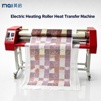 Presse à transfert de chaleur à rouleaux de 1600 mm, chauffage électrique pour la sublimation, impression par transfert de chaleur sur tissu textile, vêtements