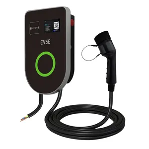 Carregador portátil em forma de U para carros, adaptador rápido 32A 22kw, carregador de carregamento rápido para veículos, carregador de carros elétrico com controle por aplicativo