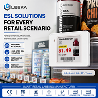 LEEKA - Etiqueta Electrónica para Borde de Estante, Etiqueta de Precio Digital de 4 Colores BWRY de 2.4GHz, Etiqueta Electrónica para Estante con Software SDK Gratuito