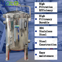 Filtre à eau en acier inoxydable 304/316 à 9 sacs, système de filtration de qualité alimentaire pour la filtration des boissons et de l'eau