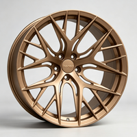 Jantes de voiture de luxe forgées sur mesure, multi-branches, bicolores, en alliage, pour berlines sportives et véhicules électriques Y007