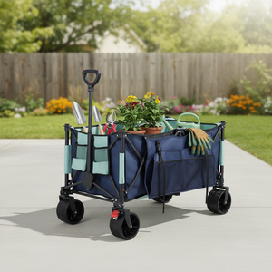 Carrito Plegable Keenz para Exteriores, Carrito de Playa con Nevera y Ruedas Grandes - Product Image 3