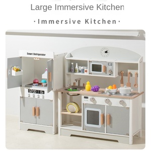 Trẻ Em Của Chơi Nhà Bếp Đặt Bằng Gỗ Mô Phỏng Đồ Dùng Nhà Bếp Cho Bé Trai Cô Gái PC Cho Mẫu Giáo Sân Chơi Nấu Ăn Roleplay - Product Image 2