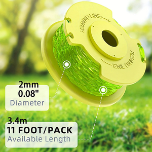 Ryobi một + ac80rl3 tương thích cỏ dại wacker chuỗi-0.08 ''bền nylon tông đơ dòng, dễ dàng cài đặt cho 18V/24V/40V mô hình - Product Image 4