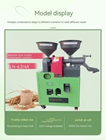 Petite machine à décortiquer et à moudre le riz motorisée pour usage domestique, à haute capacité pour décortiquer le riz paddy