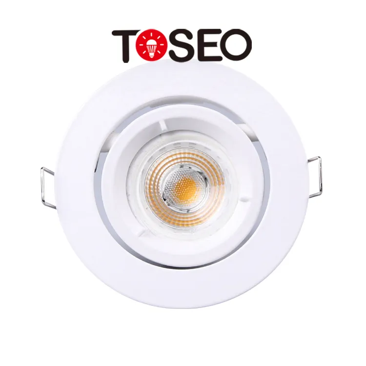 Led Cob Recessed Downlight Mr16 5w Led Spot Light Die-casting Alu Living Room Corridor Led Ceiling Light Spot Adjustable Modern