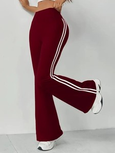 Pantalones Deportivos de Cintura Alta con Líneas en Contraste, de Secado Rápido y Transpirables, para Yoga, Gimnasio, Ejercicio, Fitness, para Mujer - Product Image 4