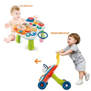 Educacional 2 Em 1 Bebê Walker Brinquedos Painel Jogo Removível Multifuncional Jogo Música Aprendizagem Tabela Set Troller Atividade Walker