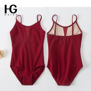 2022 Girl Ballet Cross Back Leotard For Women Dance Leotard For Women Class Camisole Leotard With Double Straps Gymnastics Wear