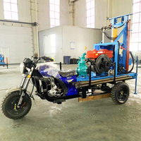 Machine et Équipement de Forage Mini Tricycle de 200 Mètres pour Puits d'Eau, Type Ferme