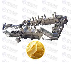 Automatic Potato Chips Manufacturing Technology Line 500kg 1000kg Pringles Chips Making Machine Factory