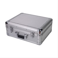 Boîtier en aluminium personnalisé pour mallette, avec insert en mousse DIY, étui verrouillable pour instruments, outils et accessoires, avec intérieur en mousse pré-découpée