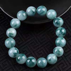 Factory Wholesale 6 8 10 12 MM Natural Grass Green Chalcedonys <strong>Jade</strong> Stone Beaded <strong>Bracelets</strong> for Women - Product Image 6