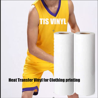 Vinyle de transfert de chaleur imprimable PU Eco Solvent de haute qualité pour t-shirts