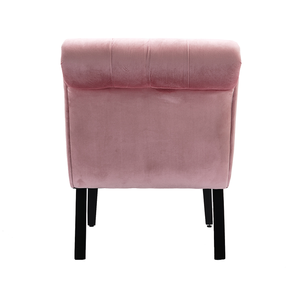 Fauteuil d'appoint moderne en velours sans accoudoirs / Fauteuil de loisirs pour salon, bureau à domicile, chambre à coucher, rembourré, imperméable et écologique - Product Image 3