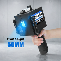 Imprimante jet d'encre portable Z50 50,8 mm à grands caractères, machine de codage pour acier, bois, PVC, tuyaux, cartons, dates, codes QR