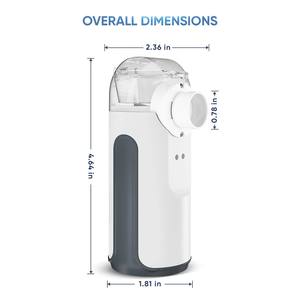 Mini Ultrasonic Mesh Nebulizer Portable Inhaler <span class=keywords><strong>Machine</strong></span> Nebulizer médico recarregável para adultos e crianças - Product Image 2