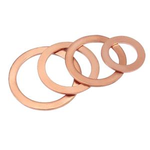 แหวนประเก็นทองแดงสำหรับเครื่องซักผ้าประเก็นแหวนซีลตัวชี้วัด DIN 7603ทองแดงแข็ง - Product Image 4