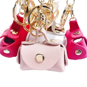 फैशन मिनी बैग कुंजी श्रृंखला सिक्का पर्स के साथ ईरफ़ोन पोर्टेबल लटकन लड़कों लड़कियों उपहार के लिए पु चमड़े keyholder