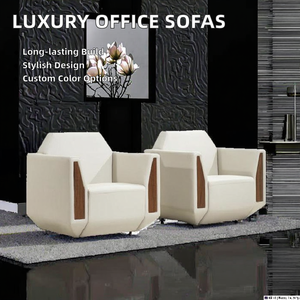 高級モダンチェスターフィールドソファセットオフィスルームホテル受付レザービジターソファ - Product Image 3